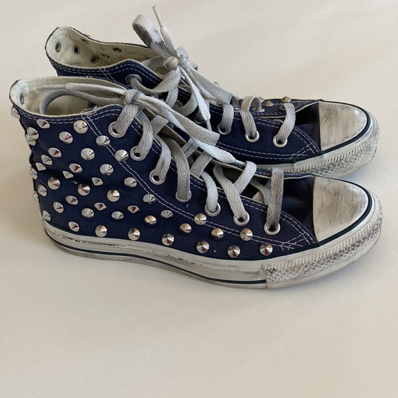 Converse All Star Studded, Distressed High Tops - Picture 8 of 11